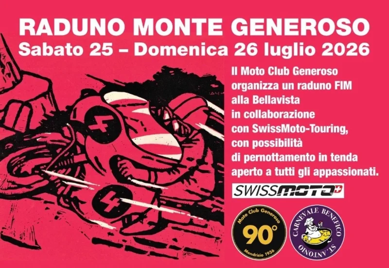 Raduno Monte Generoso 2026 alla Bellavista organizzato dal Moto Club Generoso