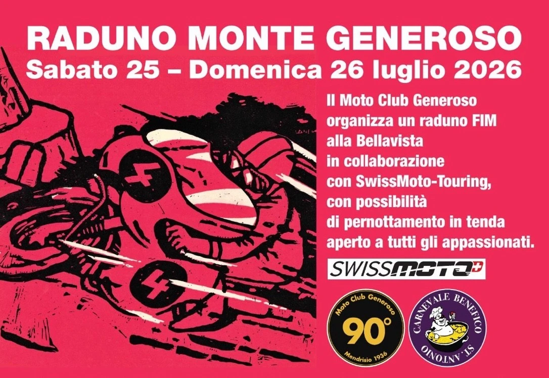 Raduno Monte Generoso 2026 alla Bellavista organizzato dal Moto Club Generoso